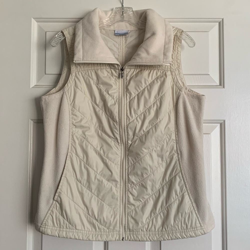 Columbia quilted vest (cream color) - Picture 1 of 3